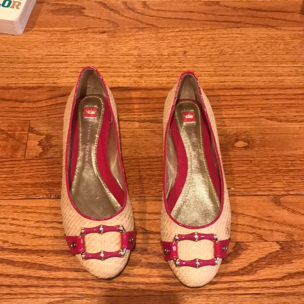 Elaine Turner pink buckle shoes 7.5